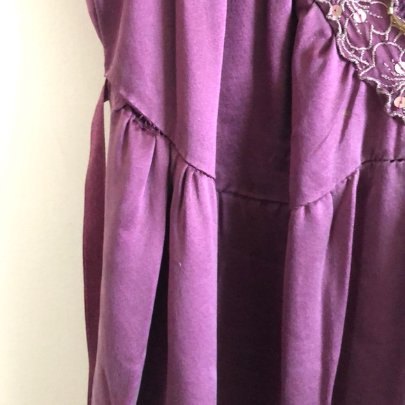 Free People raw silk slip boho midi dress 4 - Picture 6 of 6